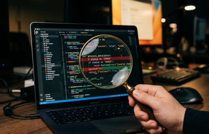 Physical Kanban board with colorful cards and arm moving card to Done column
